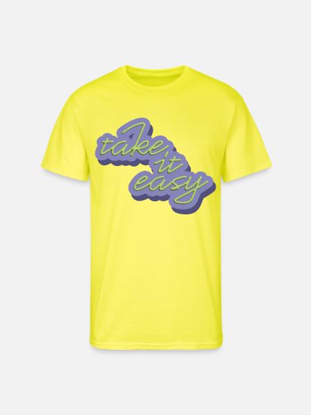 Take It Easy - Men's 50/50 T-Shirt - neon yellow