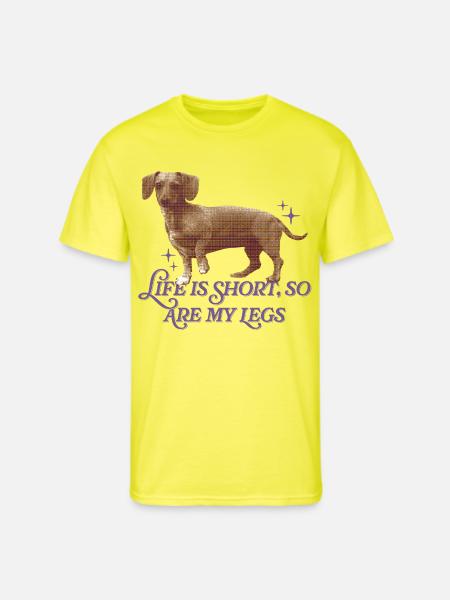 Life Is Short  - Men's 50/50 T-Shirt - neon yellow