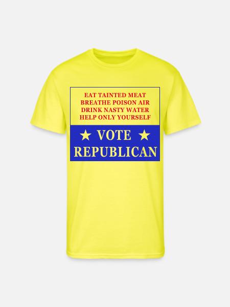 Vote Republican - Men's 50/50 T-Shirt - neon yellow