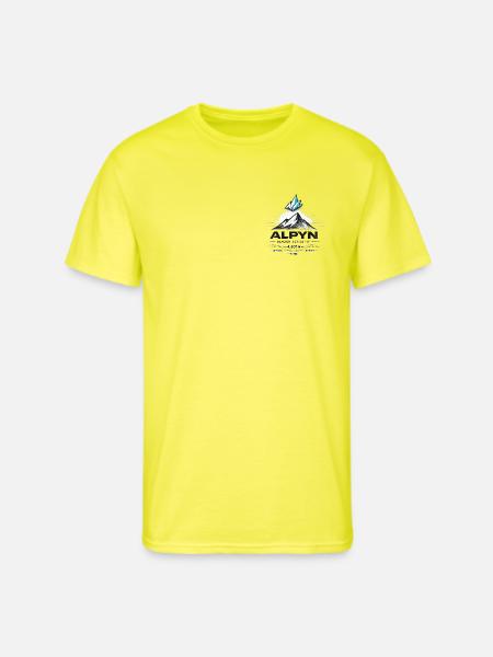 Alpyn Glacier Crest - Men's 50/50 T-Shirt - neon yellow