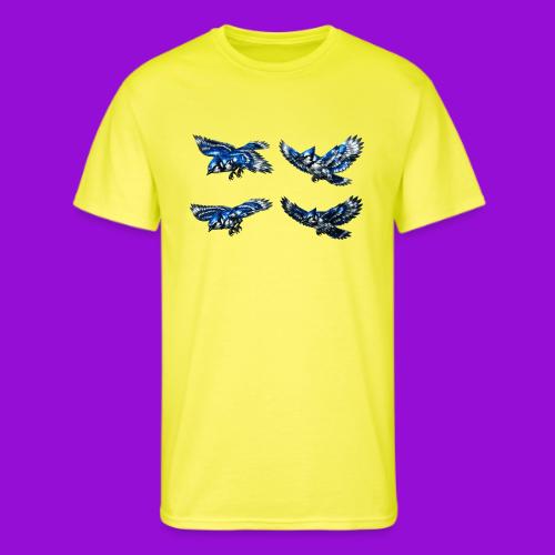 Silver Blue Jay Flight Stages - Men's 50/50 T-Shirt