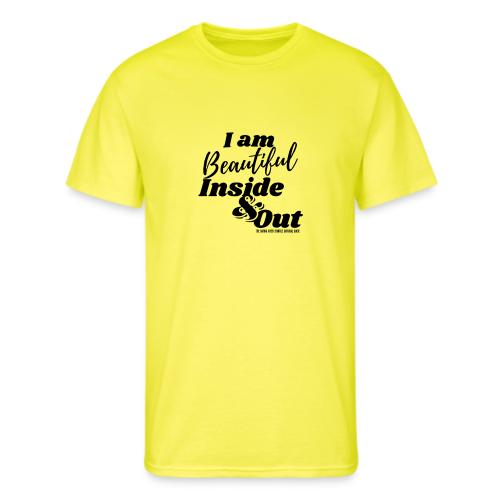 I am Beautiful - Inside and Out | Black Type - Men's 50/50 T-Shirt