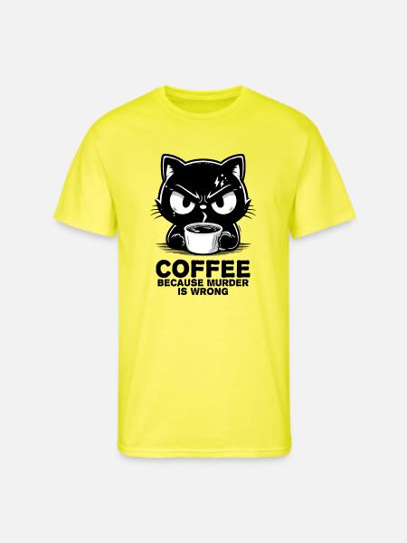 Murder is wrong - Men's 50/50 T-Shirt - neon yellow