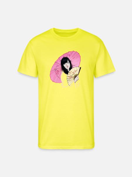 Sakura - Men's 50/50 T-Shirt - neon yellow