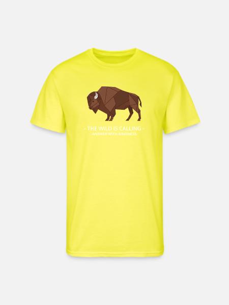 The wild is calling - Men's 50/50 T-Shirt - neon yellow