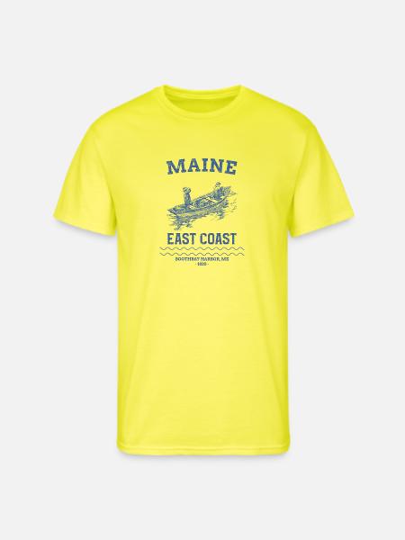 east_coast_boothbay - Men's 50/50 T-Shirt - neon yellow