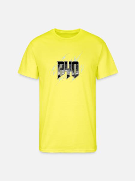 Electric WU Glyph with Lightning - Men's 50/50 T-Shirt - neon yellow