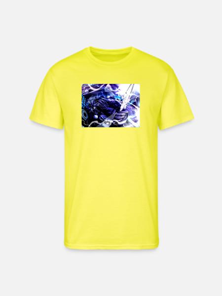 Moonlit Oni Blade - Men's 50/50 T-Shirt - neon yellow