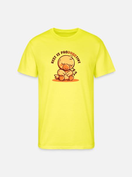 Rest is Producktive - Men's 50/50 T-Shirt - neon yellow