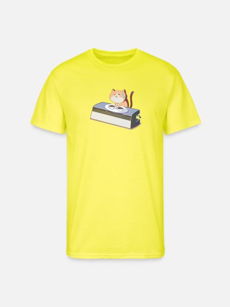PanicMeow - Men's 50/50 T-Shirt - neon yellow