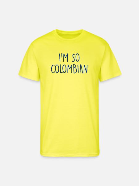 I'm so Colombian Colombia - Men's 50/50 T-Shirt - neon yellow