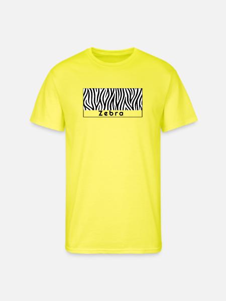 Zebraprint Bold Contrast - Men's 50/50 T-Shirt - neon yellow