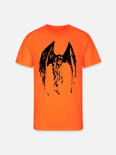 The Mothman - Men's 50/50 T-Shirt - neon orange