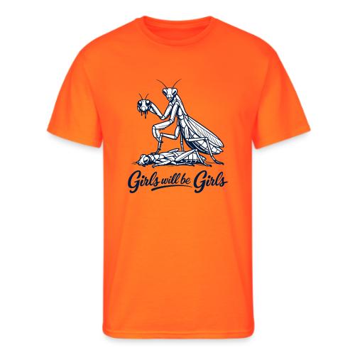 Girls Will Be Girls Praying Mantis Humor - Men's 50/50 T-Shirt