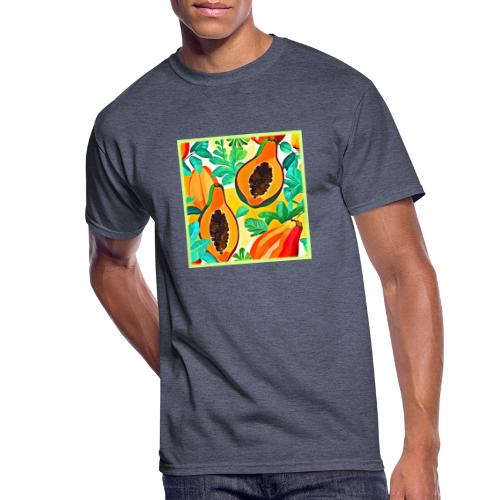 Tropical Papaya Pop Art - Men's 50/50 T-Shirt