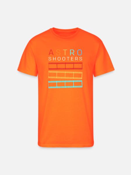 Astrophotography Telescope - Men's 50/50 T-Shirt - neon orange