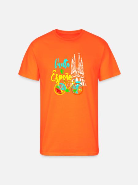 Vuelta Espana Neon Bicycle - Men's 50/50 T-Shirt - neon orange