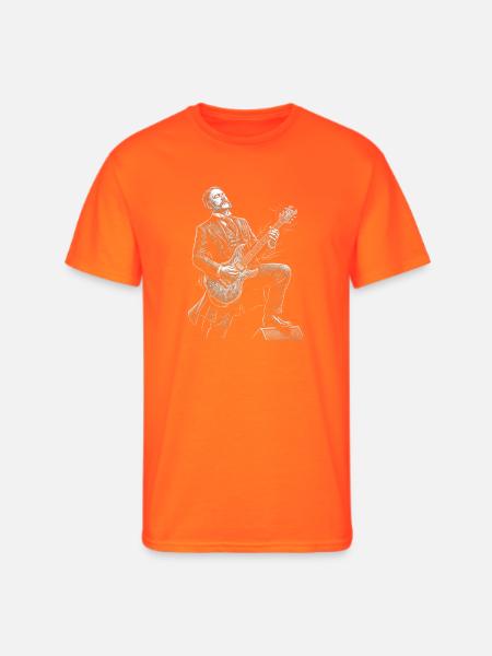 Chester A. Arthur Guitarist - Men's 50/50 T-Shirt - neon orange
