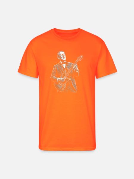 Woodrow Wilson Midnight Jazz Maestro - Men's 50/50 T-Shirt - neon orange