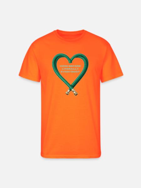 Hose Heart Humor - Men's 50/50 T-Shirt - neon orange