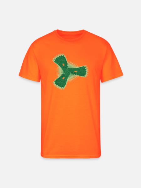 Der schüchterne Seestern – Fractal Art - Men's 50/50 T-Shirt - neon orange