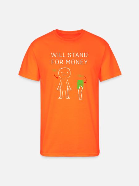 Funny Money Meme - Men's 50/50 T-Shirt - neon orange