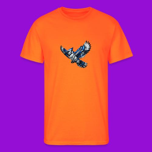 Silver Blue Jay in Flight - Men's 50/50 T-Shirt