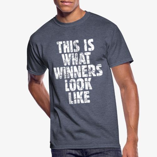 This is what winners look like (Vintage White) - Men's 50/50 T-Shirt