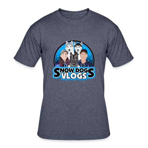 Snow Dogs Vlogs Family Logo - Men's 50/50 T-Shirt
