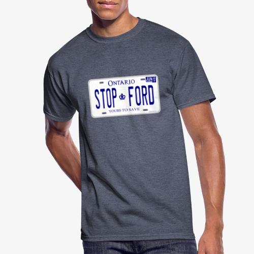 STOP FORD ONTARIO LICENCE PLATE - Men's 50/50 T-Shirt