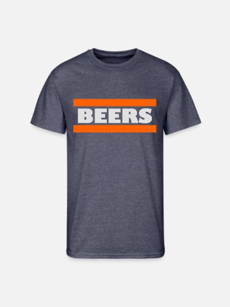 Beers - Men's 50/50 T-Shirt - navy heather