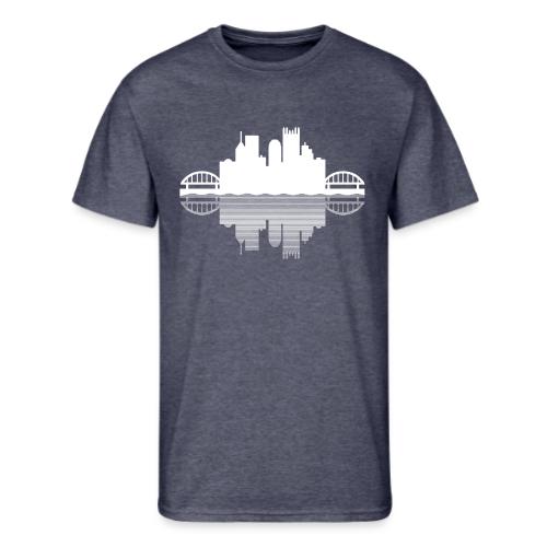 Pittsburgh Skyline Reflection - Men's 50/50 T-Shirt