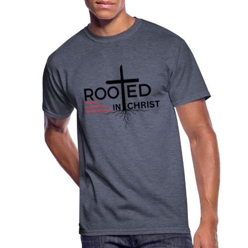 Rooted in Christ - Colossians 2:7 - Men's 50/50 T-Shirt
