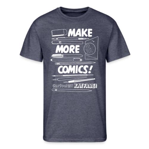 Make More Comics! (white ink) - Men's 50/50 T-Shirt