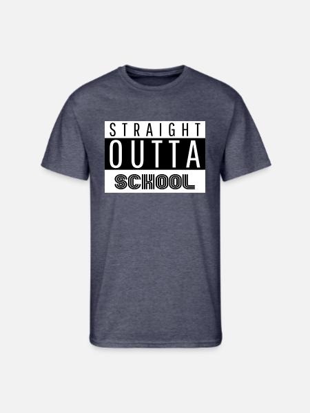 SOS funny - Men's 50/50 T-Shirt - navy heather