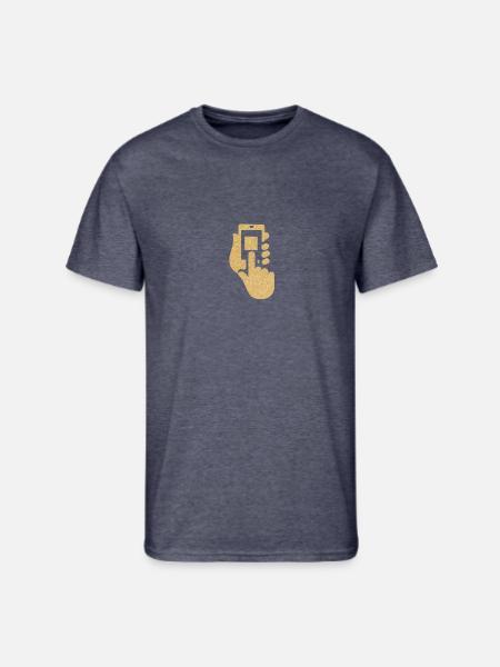 phone - Men's 50/50 T-Shirt - navy heather