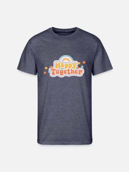 Happy Together - Men's 50/50 T-Shirt - navy heather