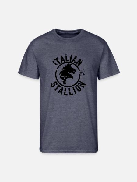 Italian Stallion - Men's 50/50 T-Shirt - navy heather
