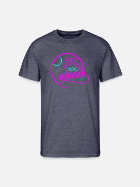 miami 001 - Men's 50/50 T-Shirt - navy heather