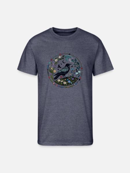 Raven - Men's 50/50 T-Shirt - navy heather