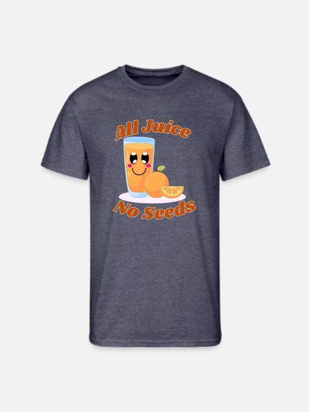 All juice no seeds - Men's 50/50 T-Shirt - navy heather