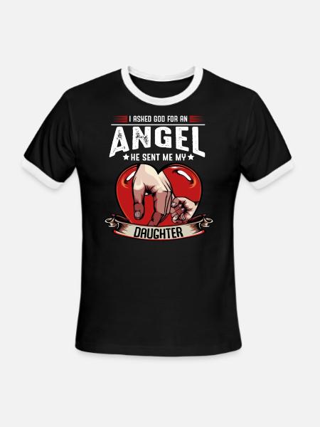 Father And Daughter - Men's Ringer T-Shirt - black/white