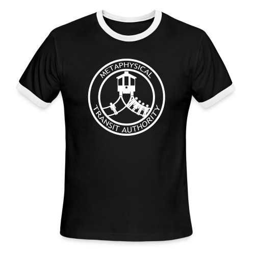 Metaphysical Transit Authority copy white transpar - Men's Ringer T-Shirt