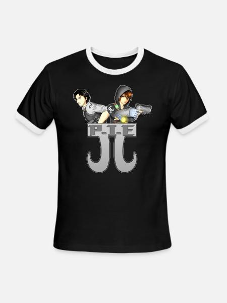 Pie Women's T-Shirts - Men's Ringer T-Shirt - black/white