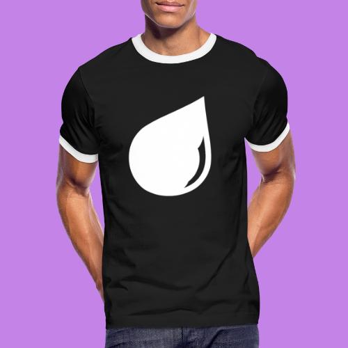 BLACK & WHITE INVERTED JUICE T-SHIRT - Men's Ringer T-Shirt