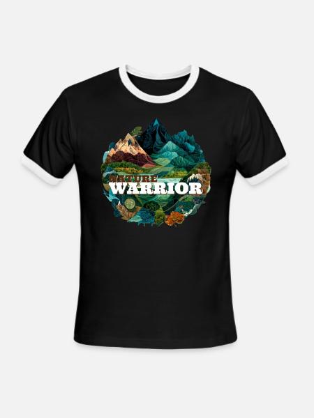 Guardian of the Forest - Men's Ringer T-Shirt - black/white