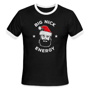 Big Nick Energy - Men's Ringer T-Shirt - black/white - Front - Jackson (183cm)