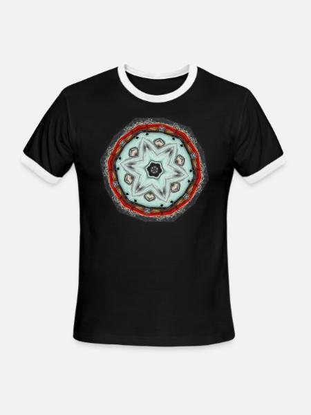 Fantastic Symbol - Men's Ringer T-Shirt - black/white