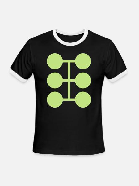 Multiple Man Inspired Design - Men's Ringer T-Shirt - black/white