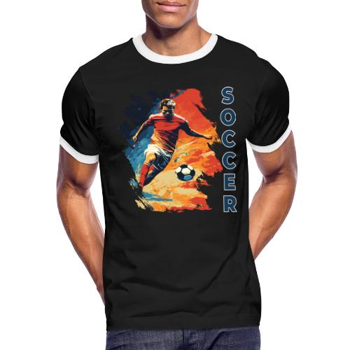 Soccer Action Pulse - Men's Ringer T-Shirt